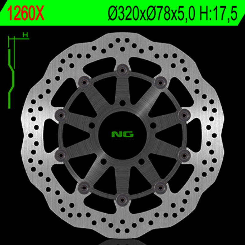 Ng спирачен диск вълна 1260xg