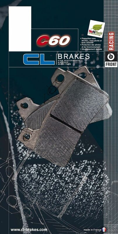 CL BRAKES Рейсинг синтеровани метални спирачни накладки - 1187C60 1187C60 