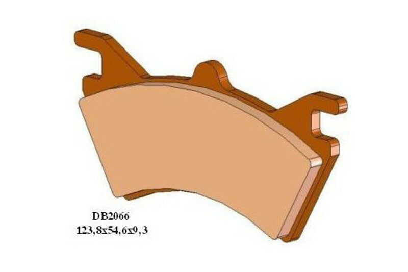 Tecnium Off-Road/ATV Snerited Metal Breaks Pads-DB2066-QDN 1049290