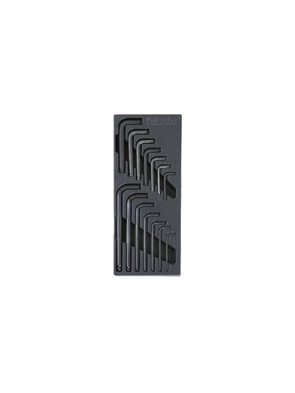 Бета твърд термоформен табла с гаечни ключове Allen + Torx® 024240056
