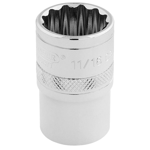 Draper 1/2 '' Drive Soces 12 точки 11/16 '' 33644.0