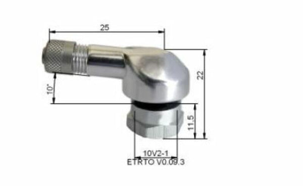 BIHR Ø11.5mm Алуминиев клапан за гуми - X10257003