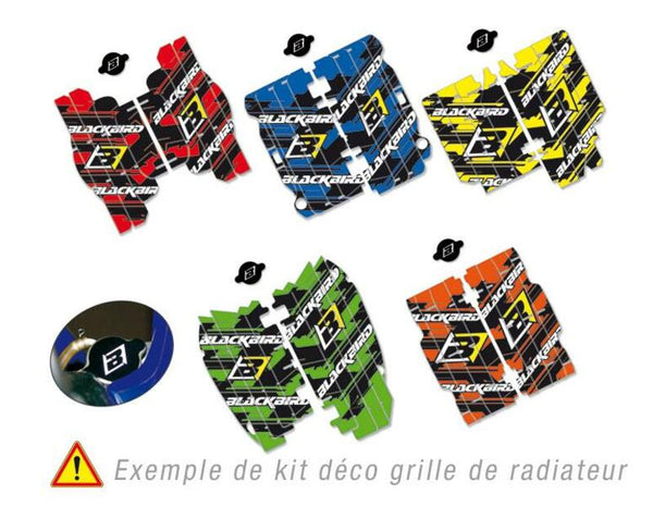 Blackbird Dream Graphic 3 радиаторни жалузи Графичен комплект Red Honda CRF250R A105E