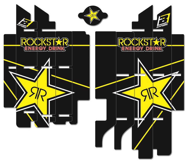 Blackbird Rockstar Energy Radiator Loubs Graphic Kit Suzuki RM-Z450 A304L
