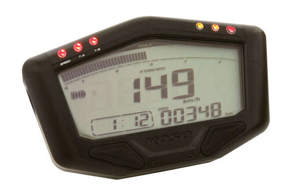 Koso DB-02 Multifunction Spedometter Black Universal BA022W00