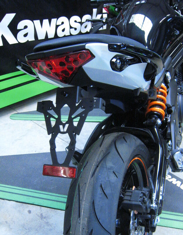 V PARTS License Plate Holder Black Kawasaki ER6 C8-SPK001 