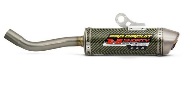 Pro Circuit Ti-2 Shorty Mufler Carbon/Titanium Cond Cap Yamaha YZ85 1131985K