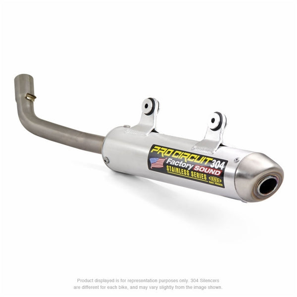 Pro Circuit 304 Muffler четка алуминий/неръждаема стомана Крайна капачка Kawasaki KX250 SK89200D 304