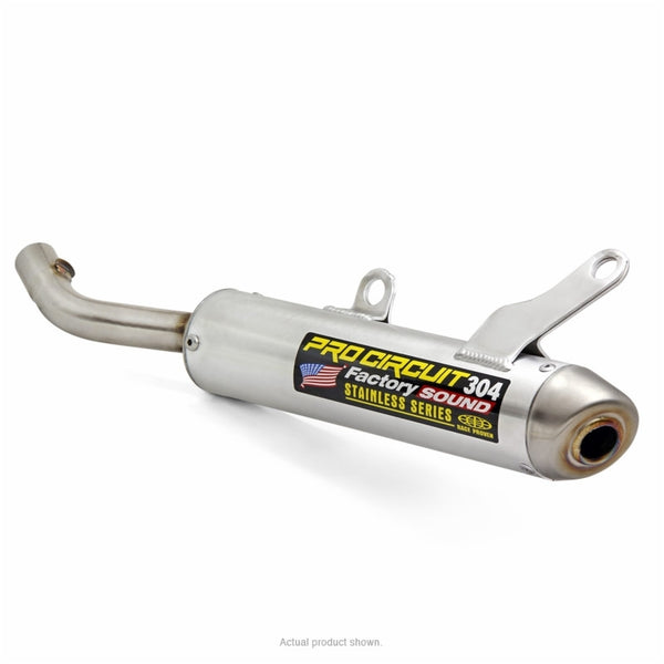 Pro Circuit 304 Muffler Четкана алуминий/неръждаема стомана Крайна капачка Yamaha YZ250 SY03250 SEAR