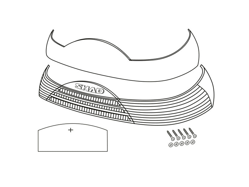 Shad sh46 отражатели червен d1b465car