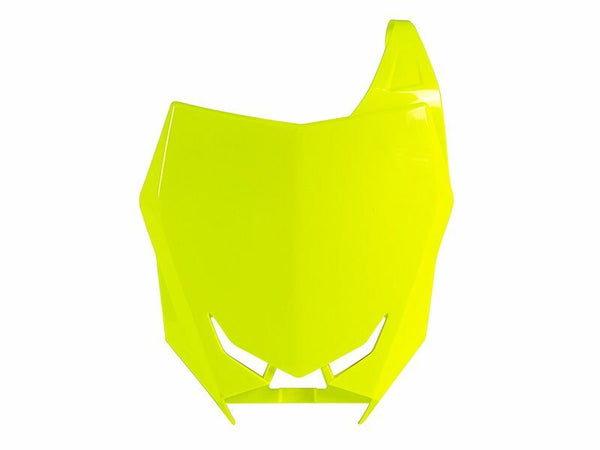 Racetech Front Number Plate Neon Yellow Suzuki RM-Z450 R-TMMZGF0018