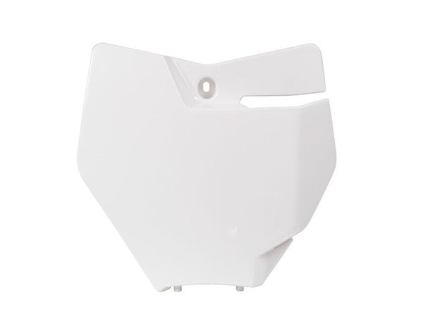 Racetech Front Number Plate White KTM R-TBKTMBN0016