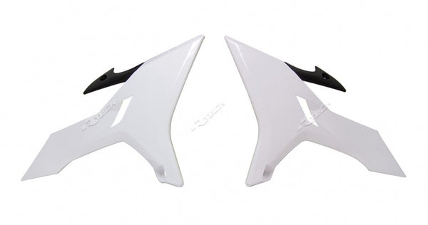 Racetech Revolution Radiator Covers White Yamaha YZ125/250 R-CVYZ0BN0016