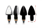 Bihr Tri LED Indicators Short Black Universal007-1