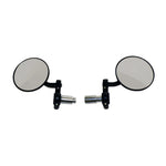 Oxford Bar end mirror universal - black (pair) ox577