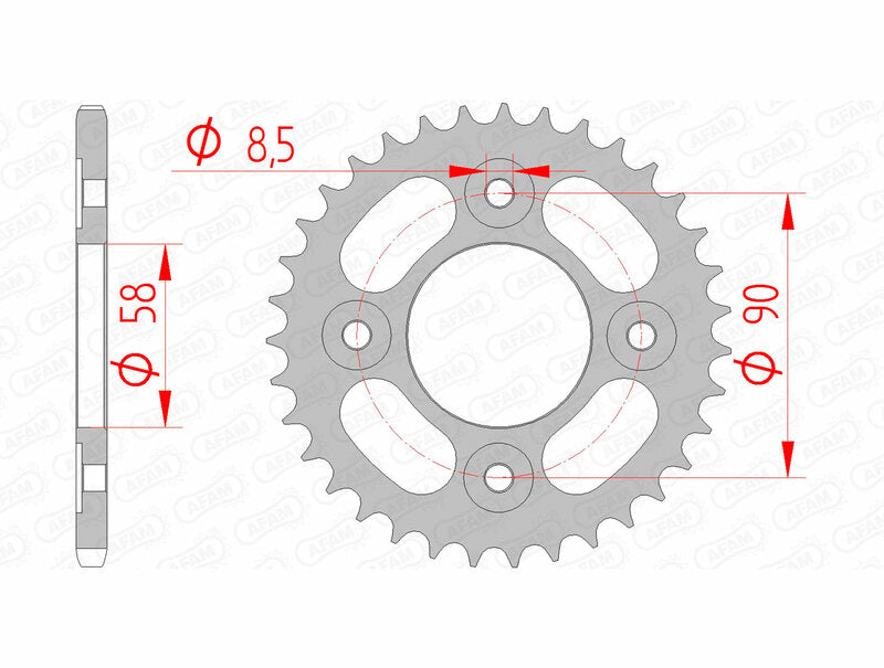 Afam Steel Standard заден Spropet 10117 - 420