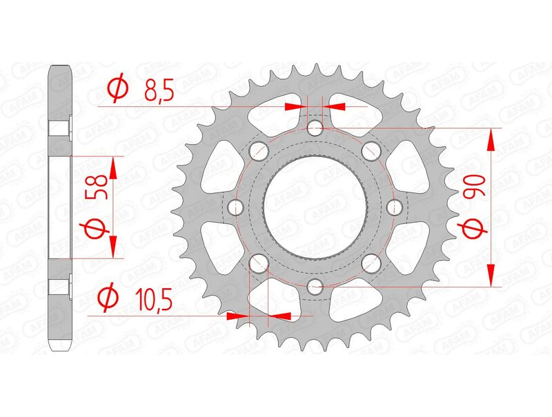 Afam Steel Standard заден Spropet 10201 - 428