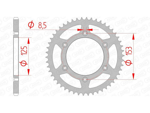 Afam Steel Self -Cleaning заден Spropet 10212 - 520 10212slk+52