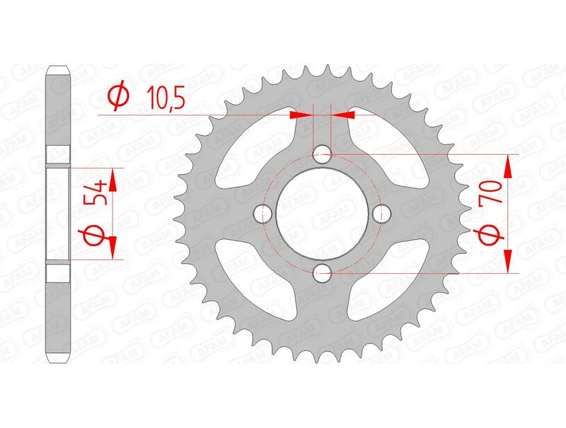 AFAM Steel Standard задно смоно 10229 - 428