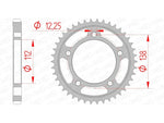 AFAM Steel Standard задно смоно 10508 - 530