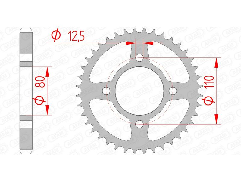 AFAM Steel Standard задно смоно 10603 - 530