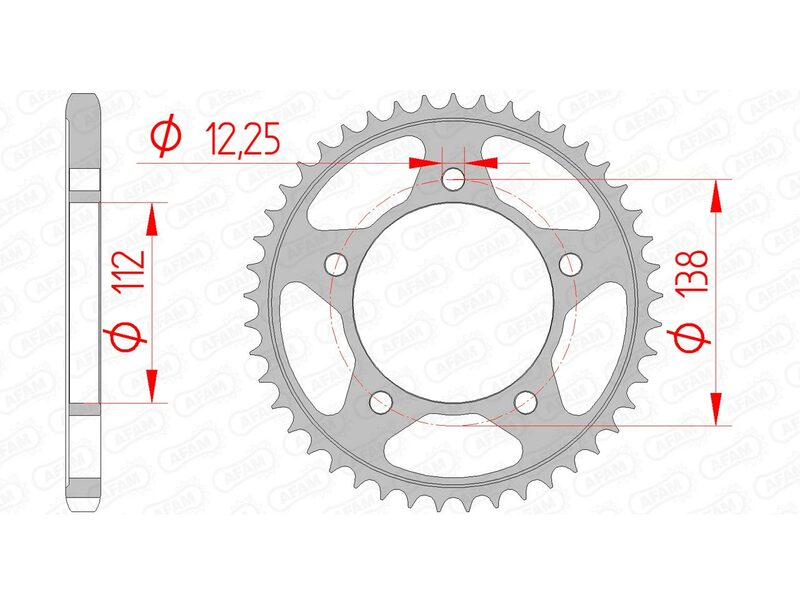 AFAM Steel Standard задно смоно 10613 - 525