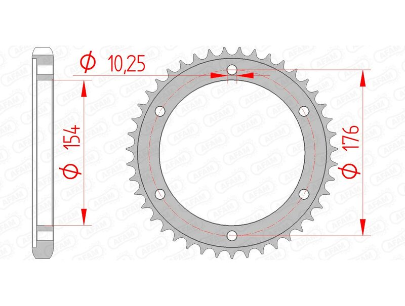 AFAM Steel Standard задно смоно 10619 - 530