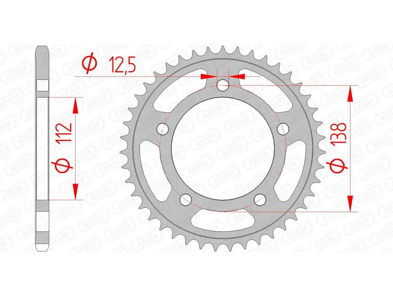 AFAM Steel Standard задно смоно 10627 - 520