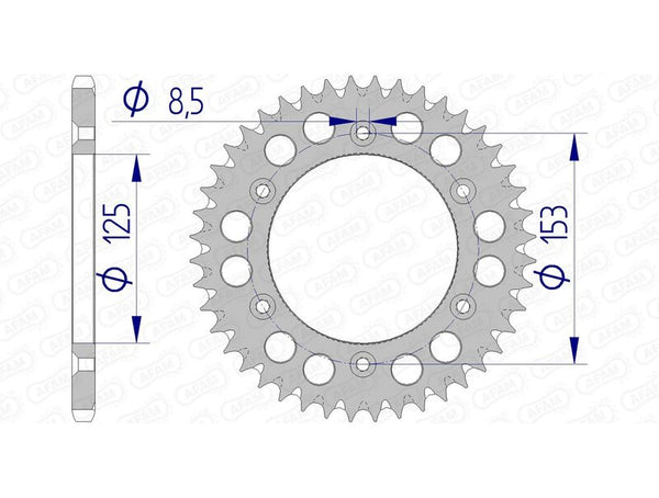 Afam Aluminium Ultra -Light Заден Spropet 11212 - 520 11212+45