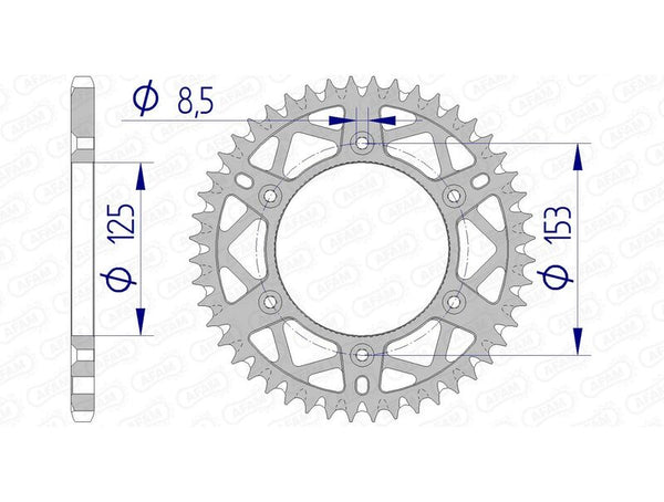 AFAM Aluminium Ultra -Light заден Spropet 11212 - 520 11212+52