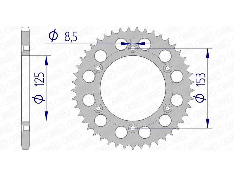 Afam Aluminium Ultra -Light заден Spropet 11212 - 520