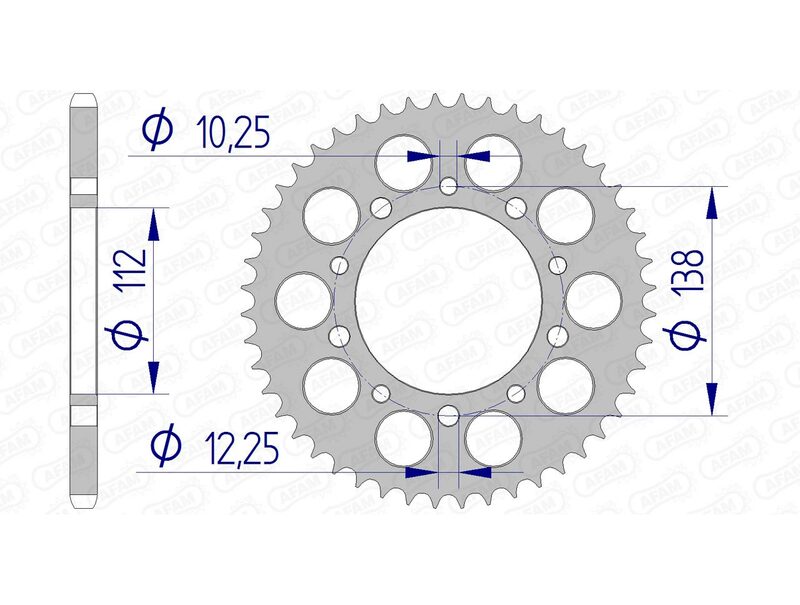 AFAM Aluminium Ultra -Light заден Spropet 11509 - 520