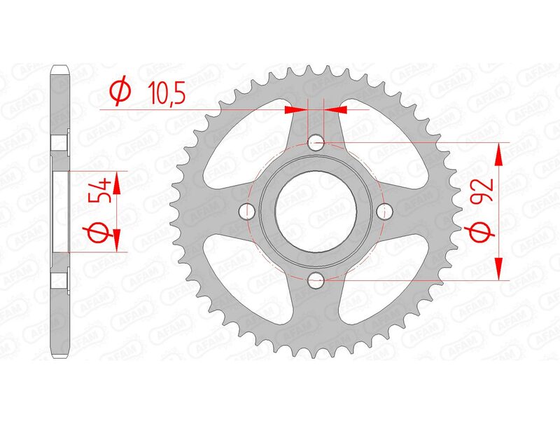 AFAM Steel Standard задно смоно 12112 - 420