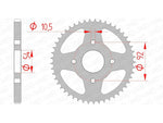 AFAM STEEL STANDARD REAR SPROPET 12202 - 428