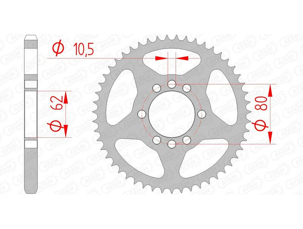 AFAM Steel Standard заден Spropet 12204 - 428 12204-53