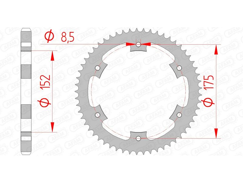 AFAM Steel Standard заден Spropet 12207 - 428