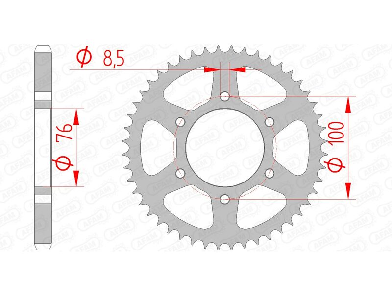 AFAM Steel Standard задно смоно 12227 - 428