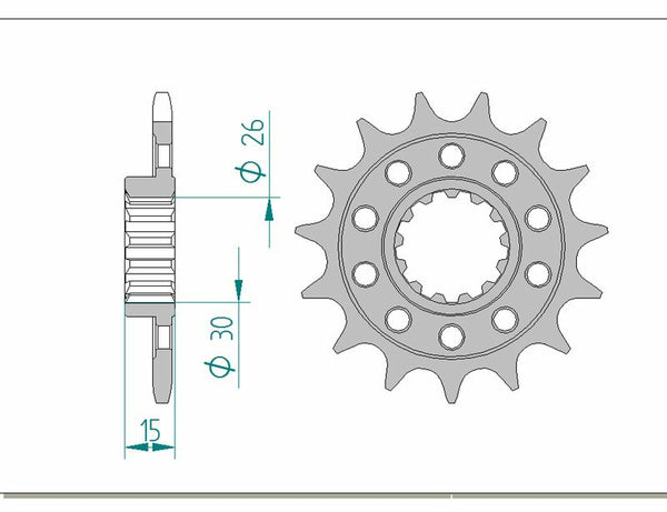 Afam Steel Standard Front Spook 166801 - 520 166801-15