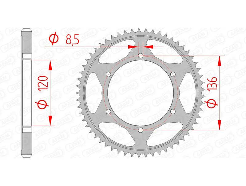 AFAM Steel Standard задно смоно 12313 - 428