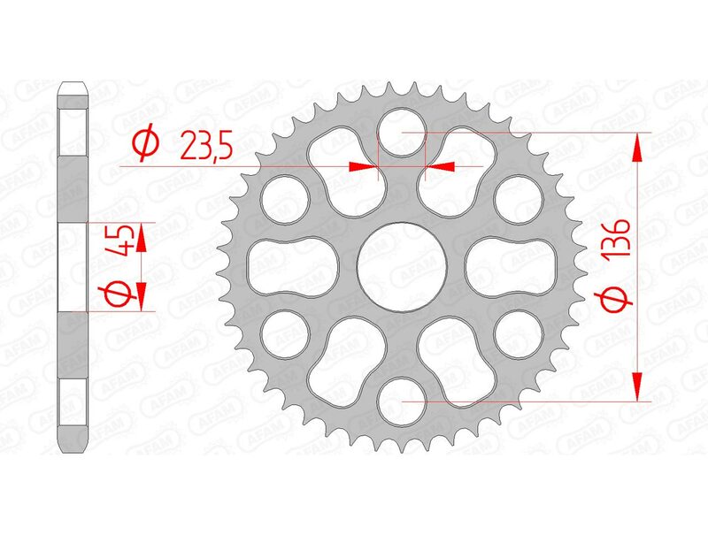 AFAM Steel Standard задно смоно 12325 - 428