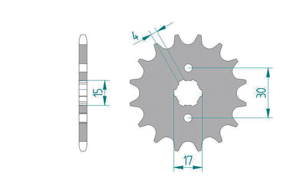 Afam Steel Standard Front Spook 20101 - 420 20101-15