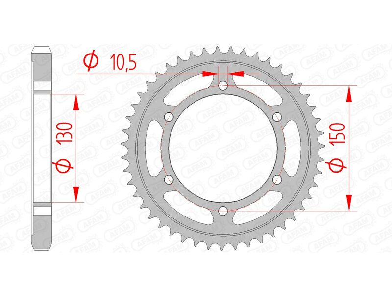 AFAM Steel Standard задно смоно 12801 - 530