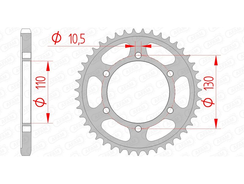 AFAM Steel Standard задно сколо 12815 - 525