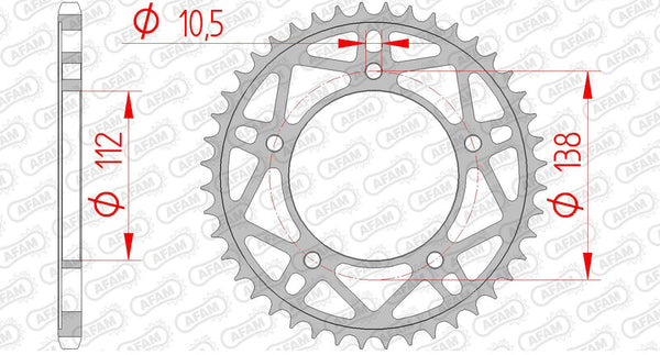 AFAM Steel Standard заден Spropet 12817 - 520 12817rlk -41