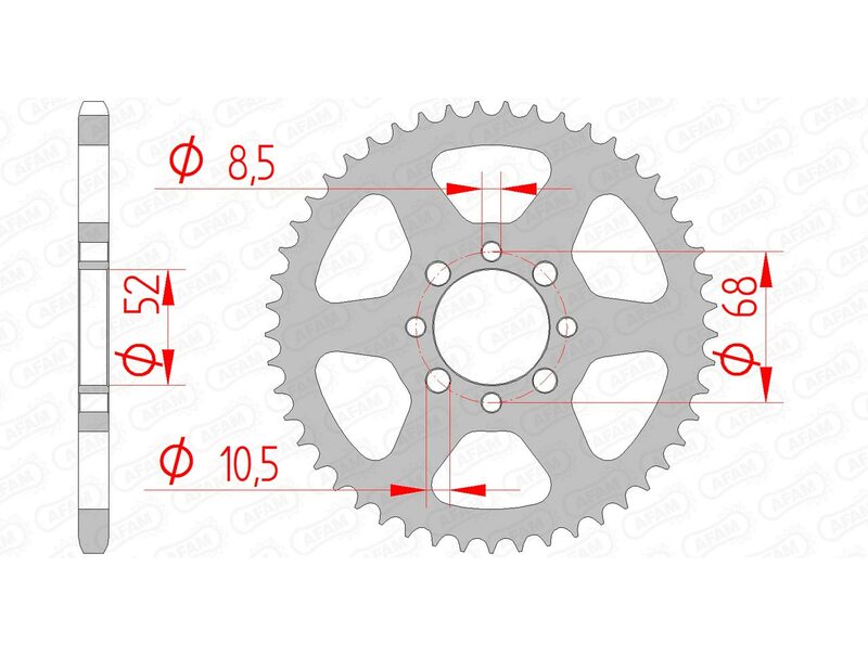 AFAM Steel Standard задно смоно 14100 - 420