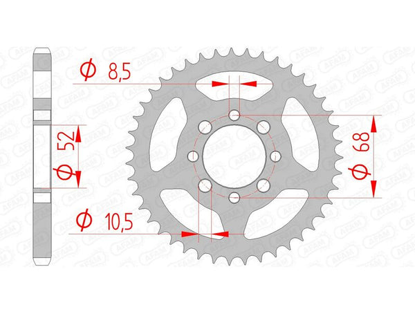 AFAM Steel Standard заден Spropet 14101 - 428 14101-43