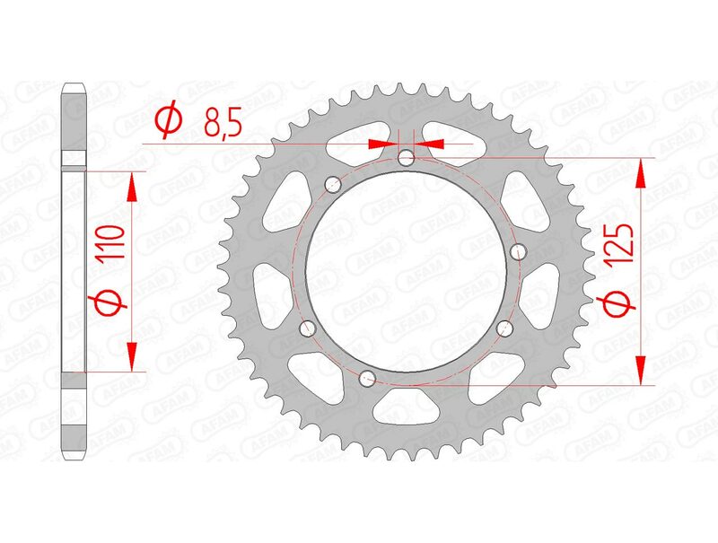 AFAM Steel Standard задно смоно 14109 - 420