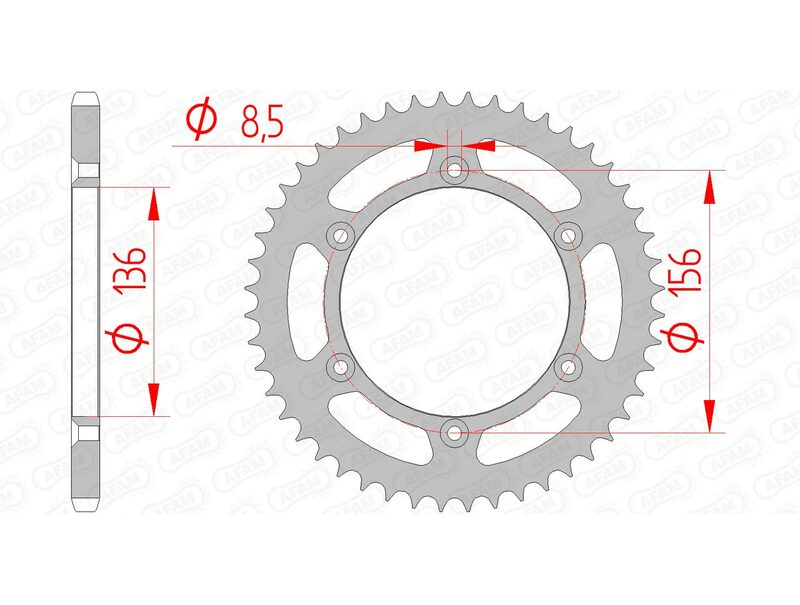 AFAM Steel Standard задно смоно 14206 - 520