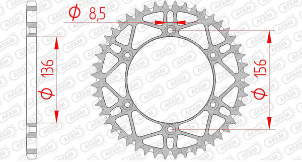 Afam Steel Self -Cleaning заден Spropet 14206 - 520 14206SLK+50