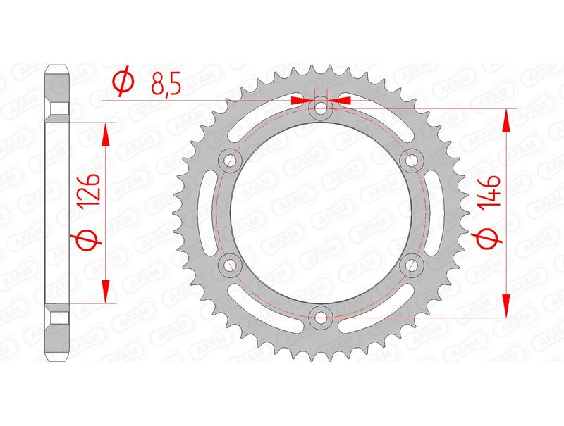 AFAM Steel Standard задно смоно 14207 - 428